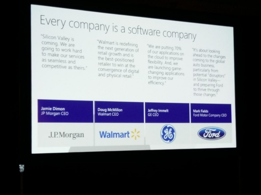 Microsoft Azure Cloud every comapny is a software company