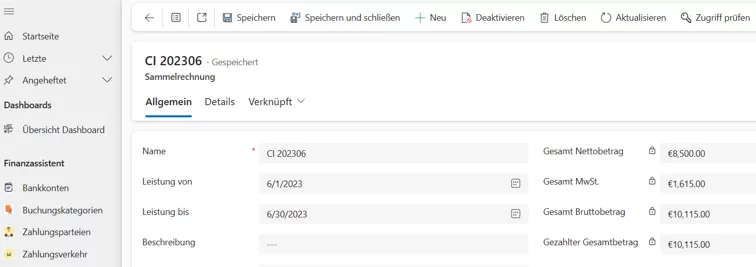 Qnurex Sammelrechnung 01