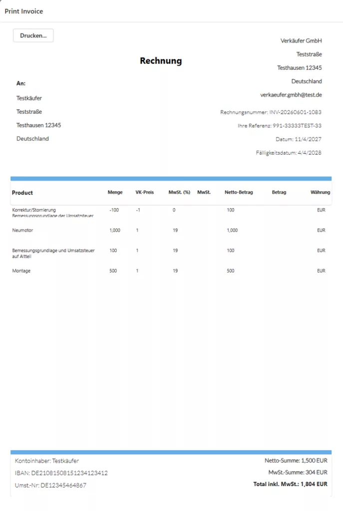 XRechnung ausdrucken 02